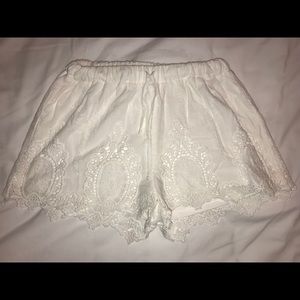 White Lace shorts